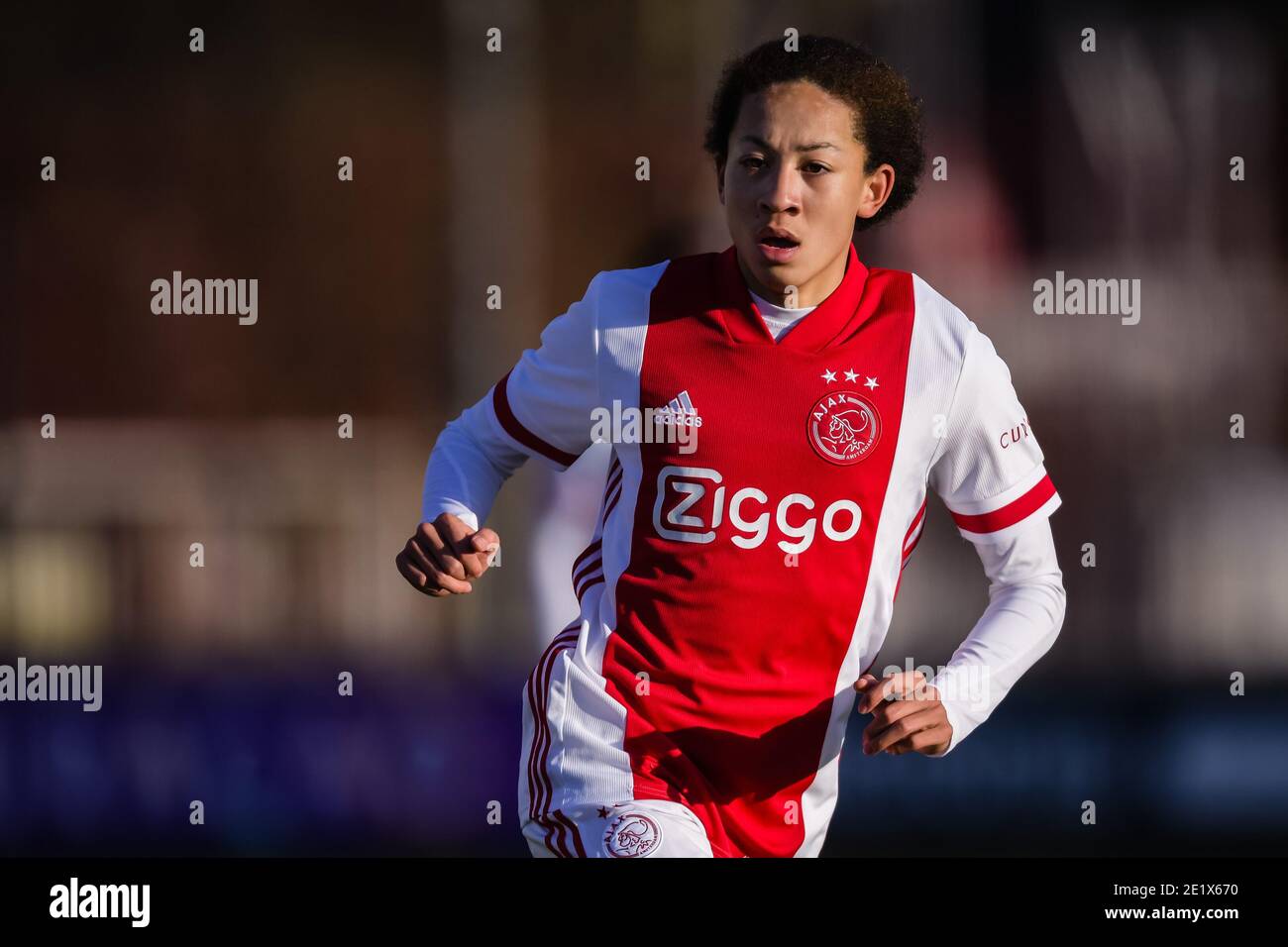 Amsterdam Paises Bajos 9 De Enero Kian Fitz Jim De Jong Ajax Durante El Partido Holandes Keukenkampioendivisie Entre Ajax U23 Y Helmond Sport En De T Fotografia De Stock Alamy