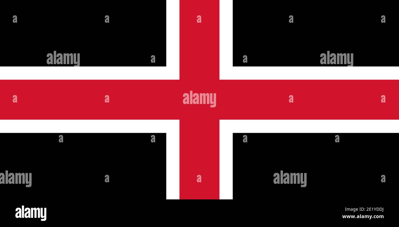 Condado Bandera de la ciudad de Durham que representa el Ciudad de Durham en el Reino Unido Foto de stock