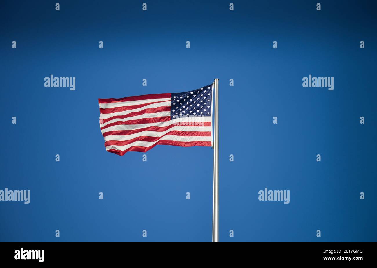 Fahne der Vereinigten Staaten von Amerika, Mitte, Berlín, Alemania Foto de stock