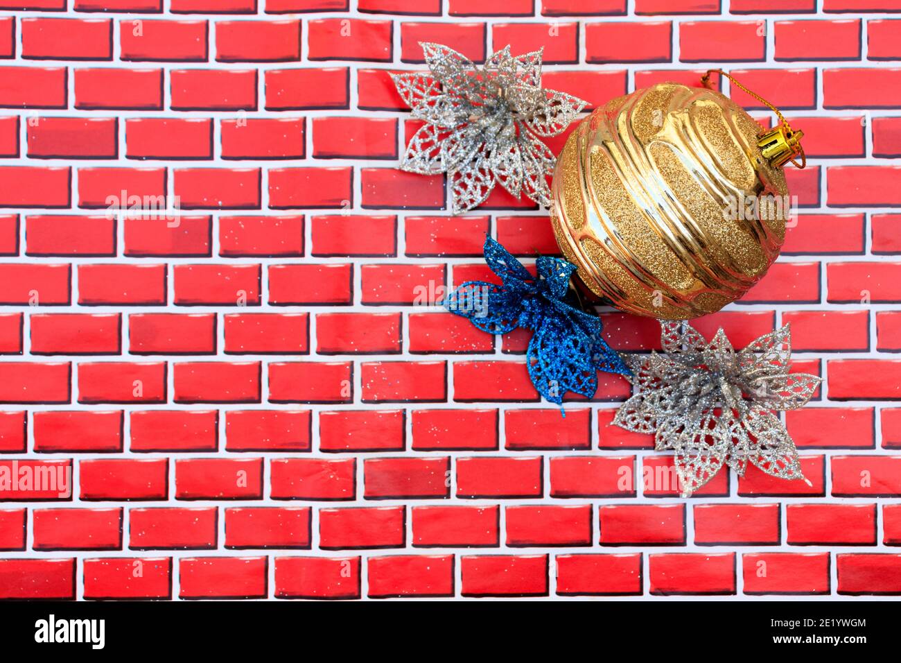 Adornos navideños concepto ornamentos Foto de stock