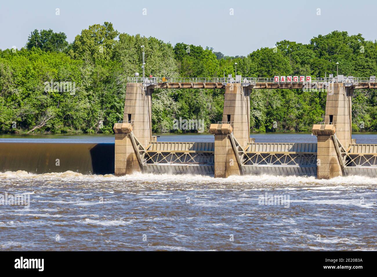 Alabama Monroeville Isaac Creek Campground Lago Claiborne Lagos del río Alabama, Claiborne Lock & Dam, Foto de stock