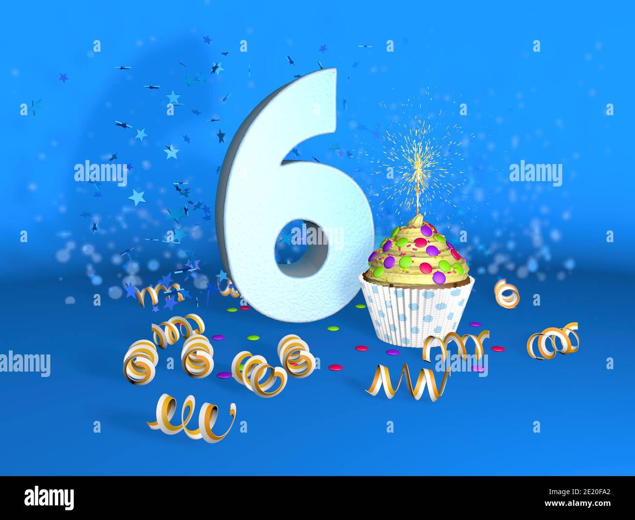 Numero 6 de cumpleaños feliz fotografías e imágenes de alta resolución -  Alamy