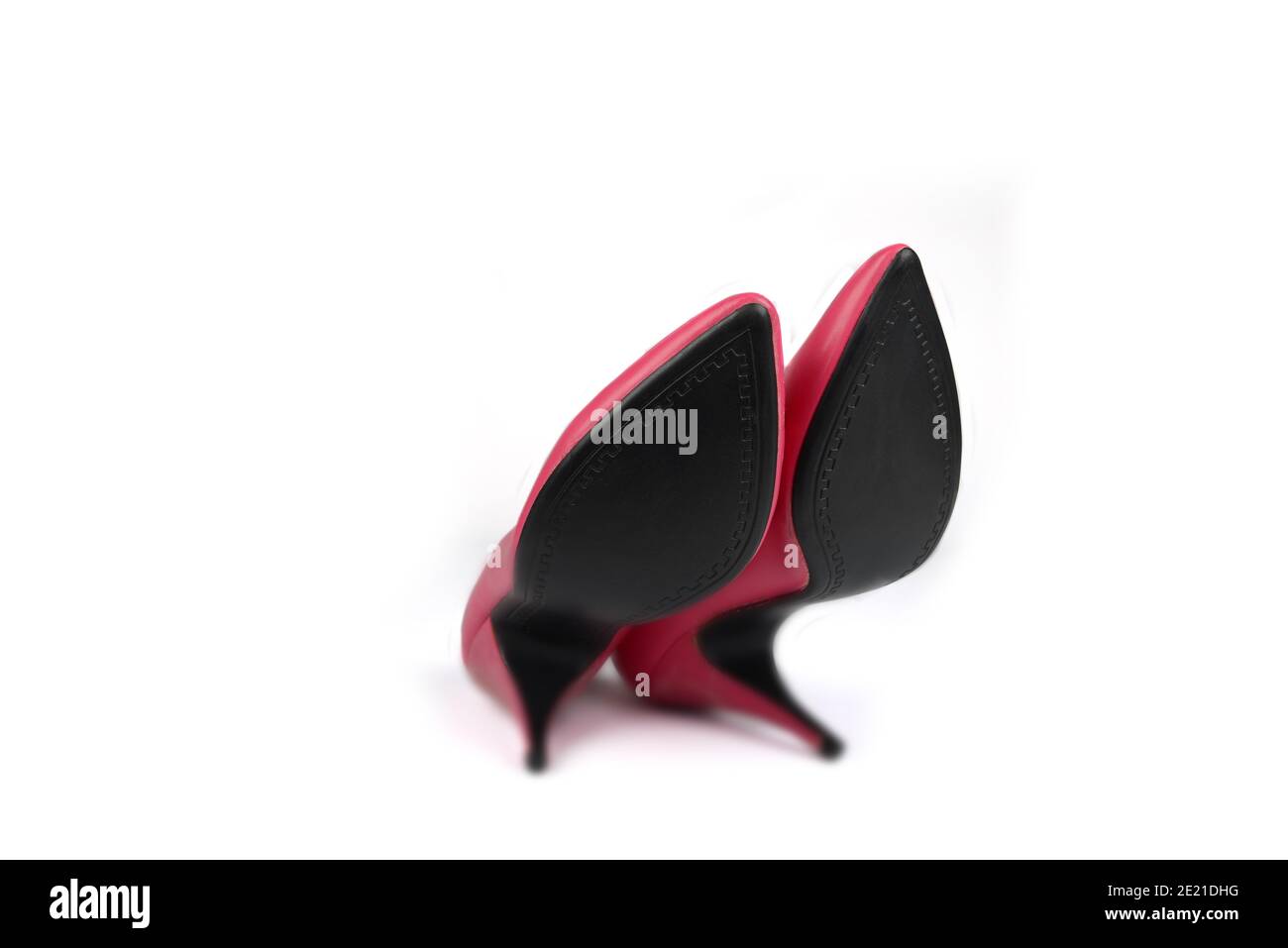 expedido Ambiguo Trascendencia La suela negra de zapatos de tacón alto de color rosa Fotografía de stock -  Alamy