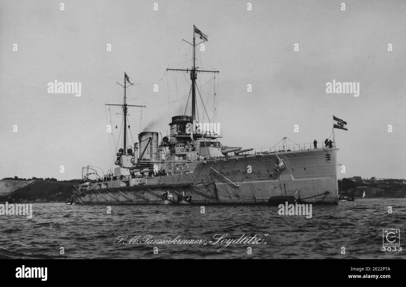 SMS de la nave de Kaiser Seydlitz Foto de stock