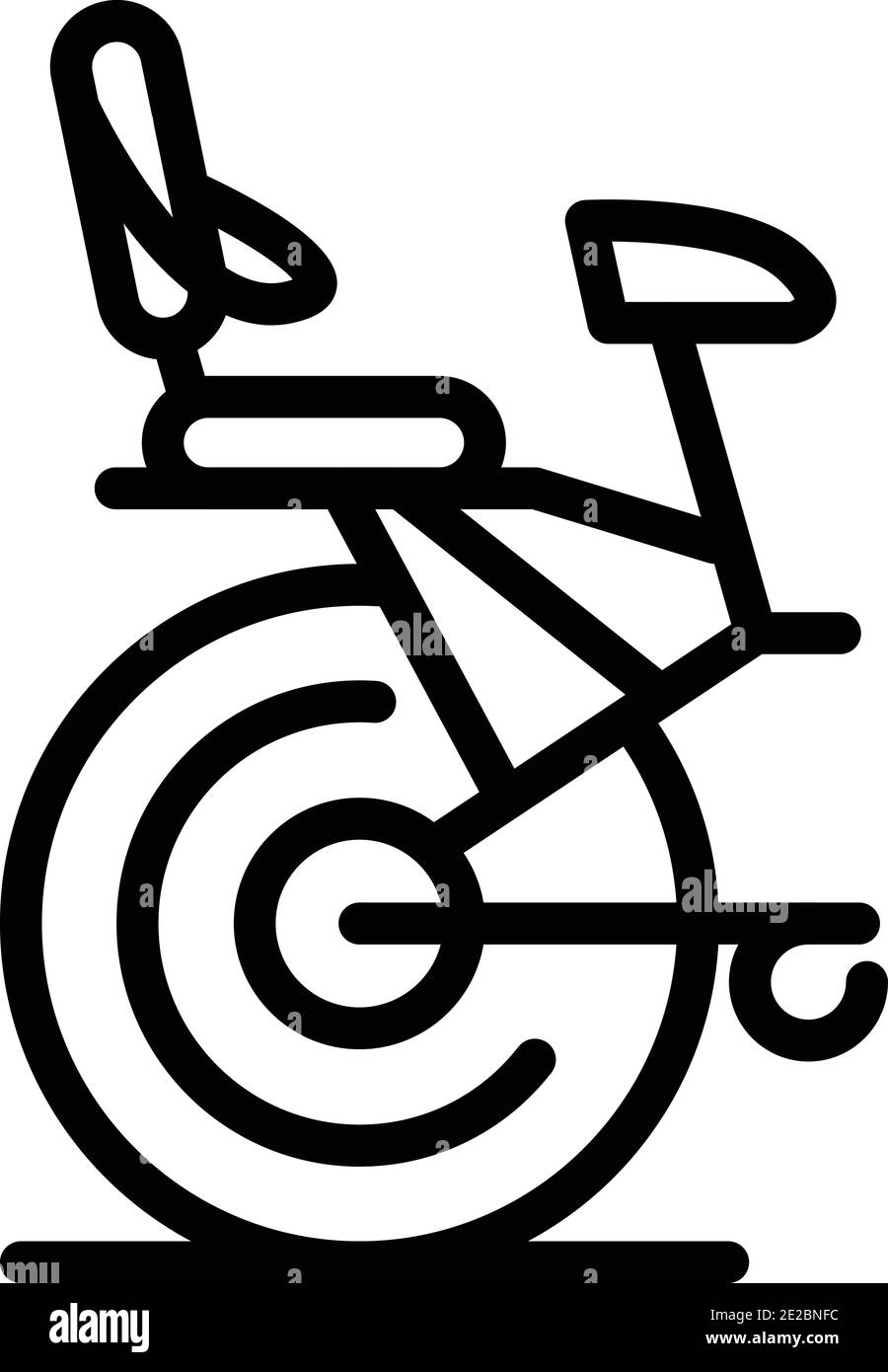 Nuevo icono de asiento de bicicleta para niños. Resumen de los nuevos niños  silla de bicicleta vector icono para diseño web aislado sobre fondo blanco  Imagen Vector de stock - Alamy