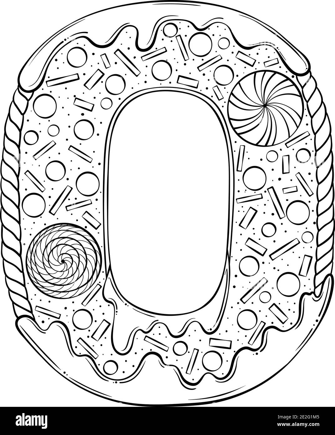 Numero cero para colorear Imágenes recortadas de stock Alamy