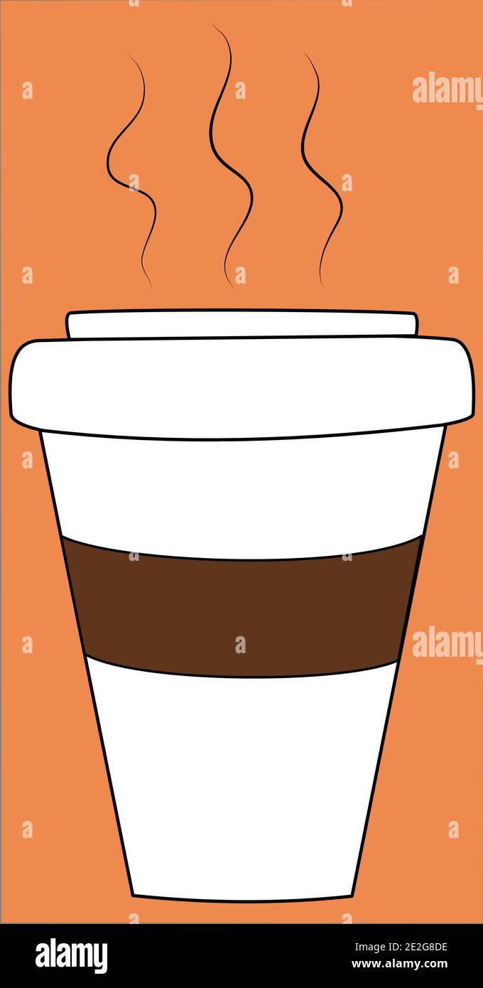 Ilustración vectorial de la taza de café Ilustración del Vector