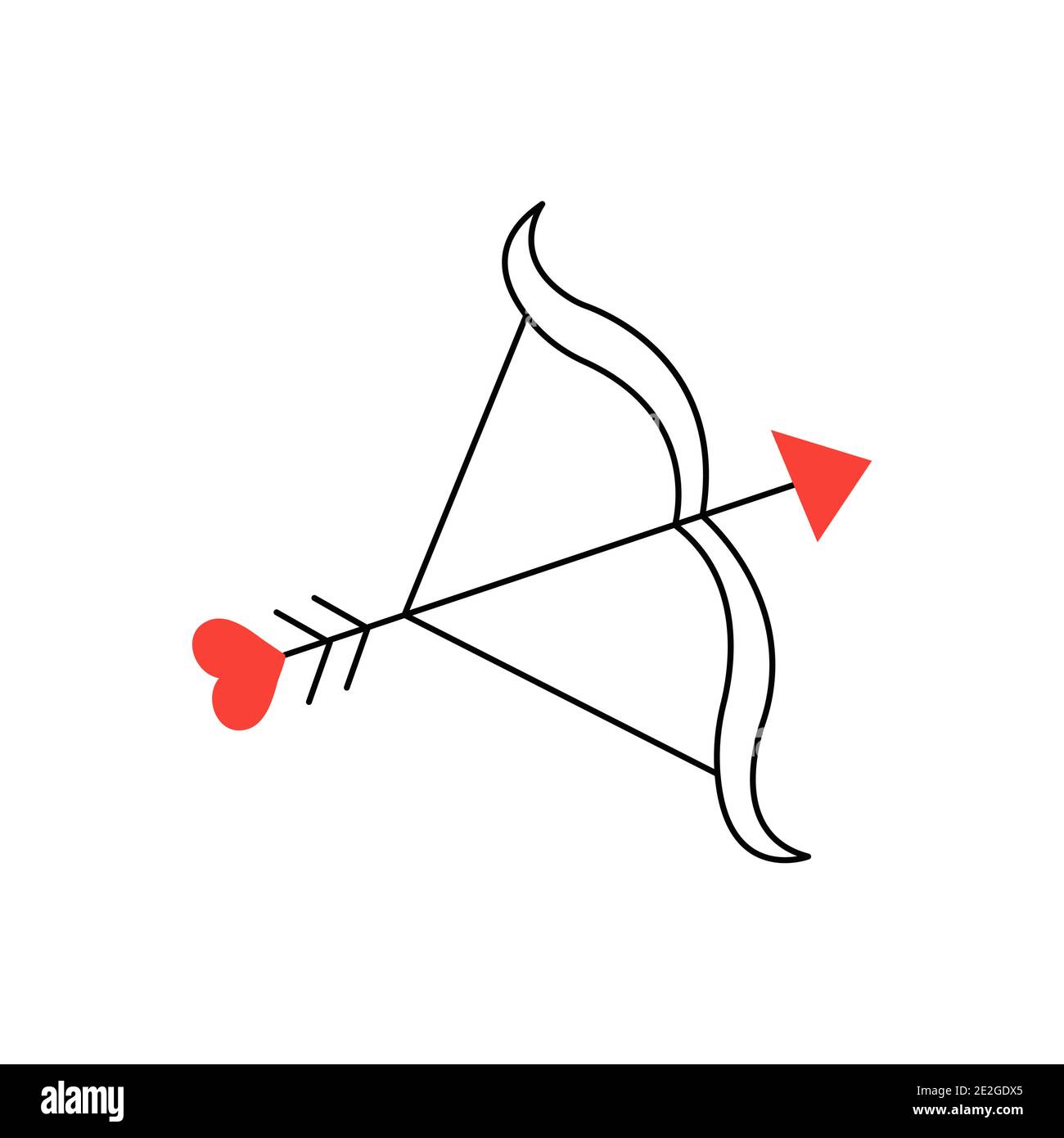 Ilustración de Arco De Cupido Y Una Flecha Con Un Corazón y más Vectores  Libres de Derechos de Cupido - Cupido, Flecha, Arco - Deporte - iStock