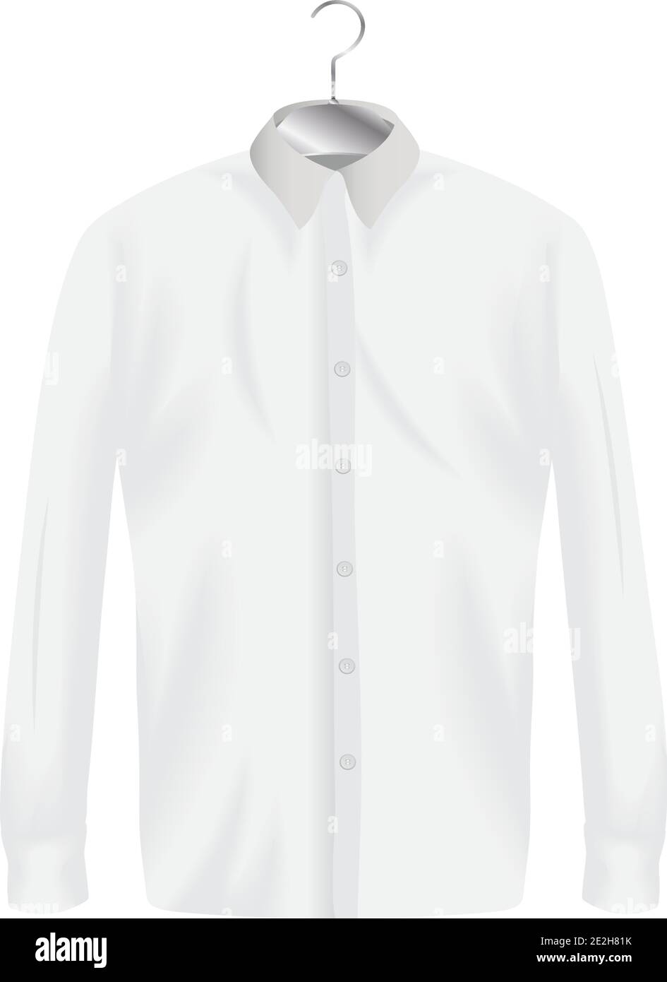 Mockup ropa camisa blanca diseño de tela de identidad corporativa Y tema de  compras ilustración vectorial Imagen Vector de stock - Alamy