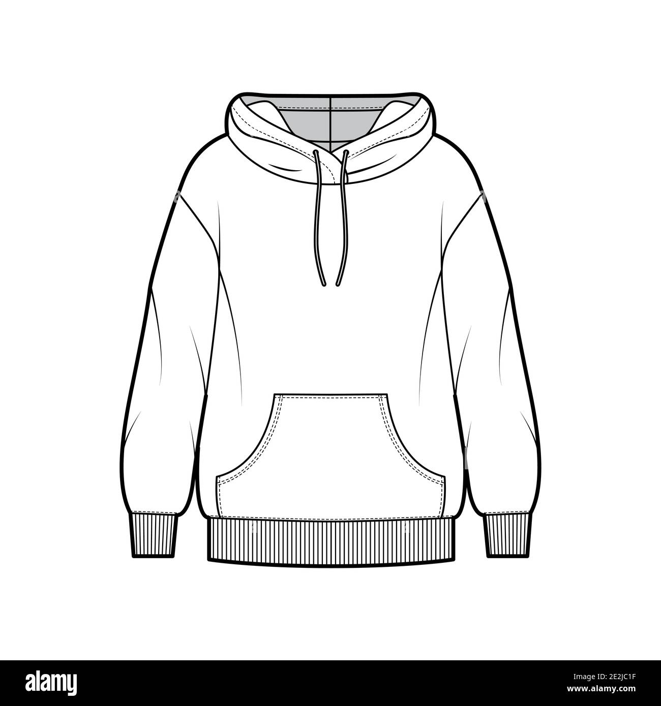 Sudadera con capucha de color blanco con estampado en el pecho. - Koala Bay