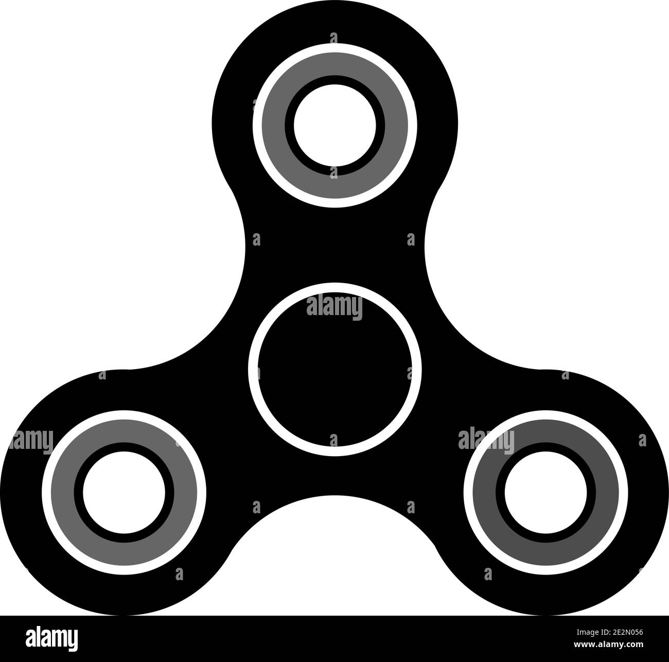 Fidget Spinner Logo para ti en diseño plano. Eps10 Ilustración del Vector