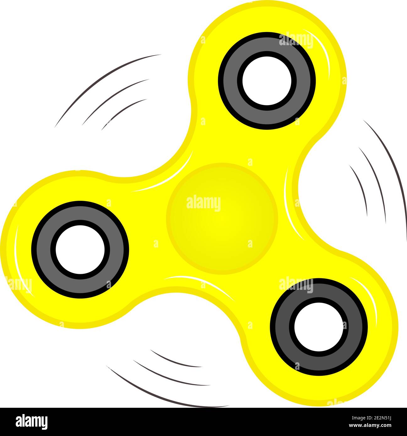 Fidget Spinner Logo para ti en diseño plano. Eps10 Ilustración del Vector