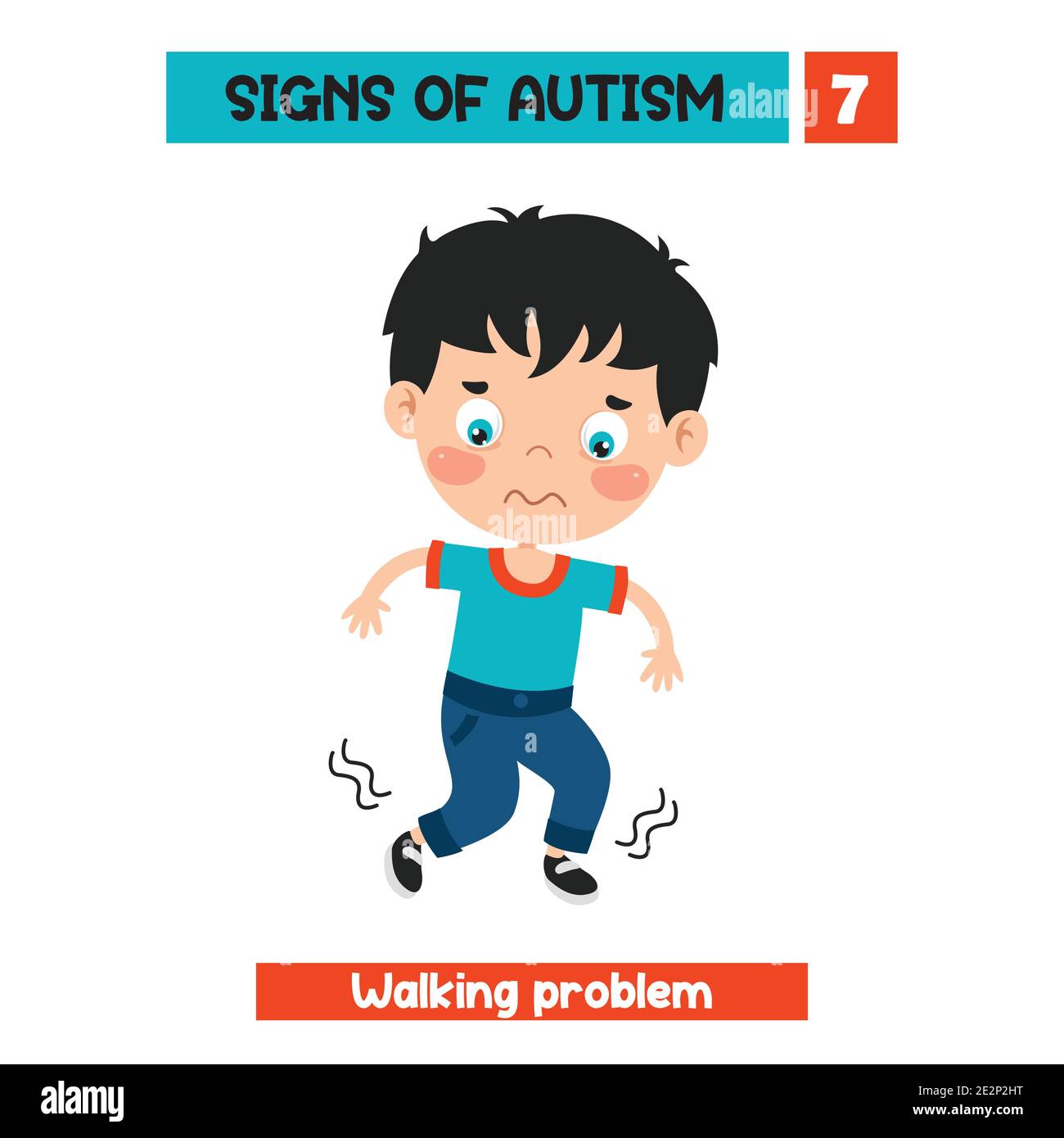 Dibujo Conceptual De La Conciencia Del Autismo Imagen Vector De Stock Alamy 