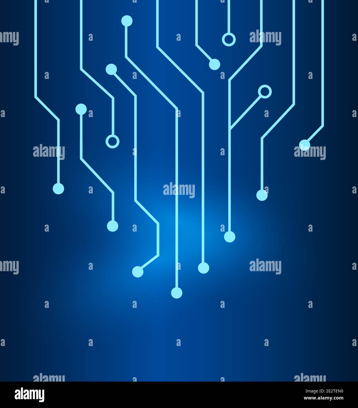 Fondo electrónico azul oscuro con línea. Tecnología de patrón de placa de  circuito. Ilustración vectorial en plano Imagen Vector de stock - Alamy