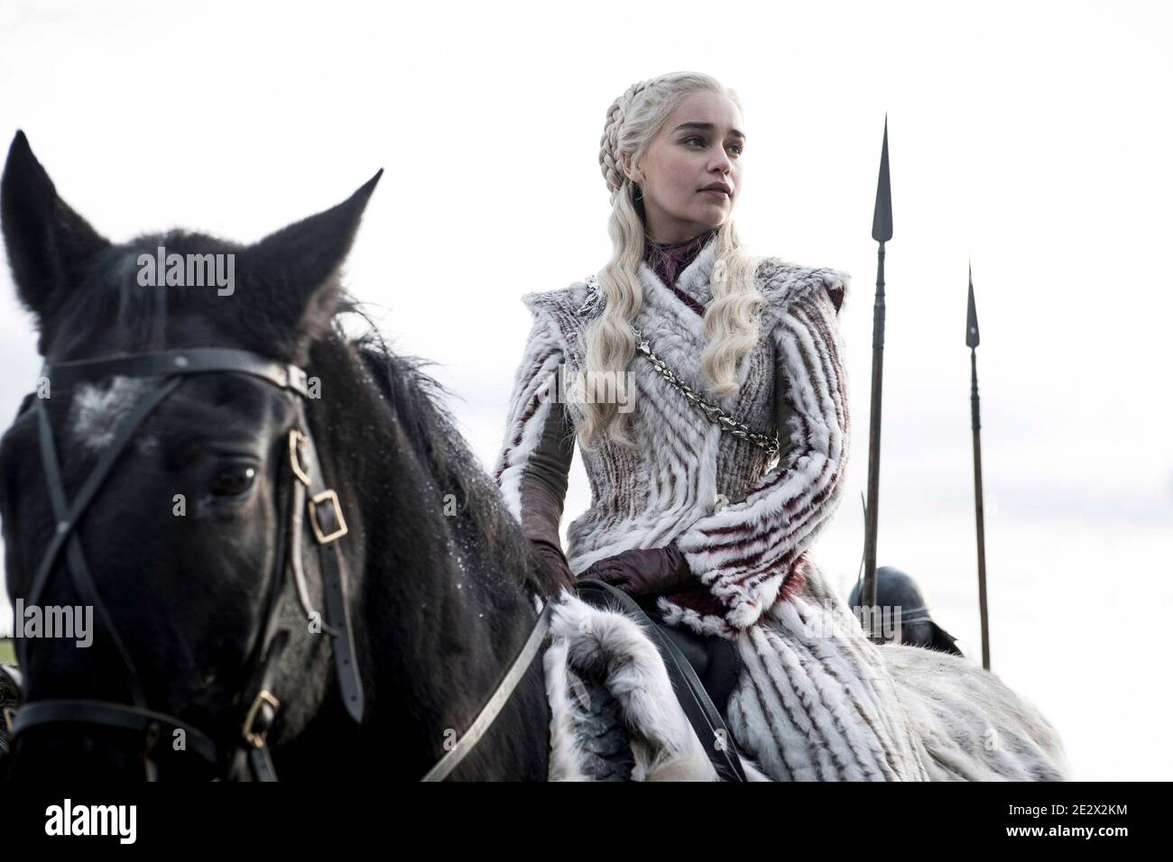 Juego de Tronos - Temporada 8: Emilia Clarke (Daenerys Targaryen) Foto de stock