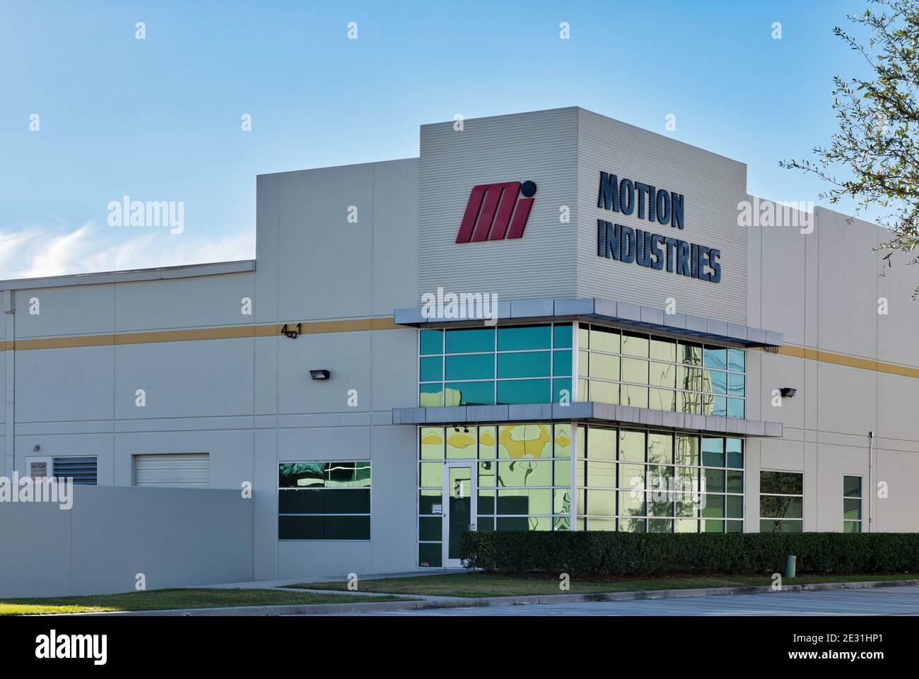 Houston, Texas EE.UU. 01012021 Edificio exterior de oficinas de