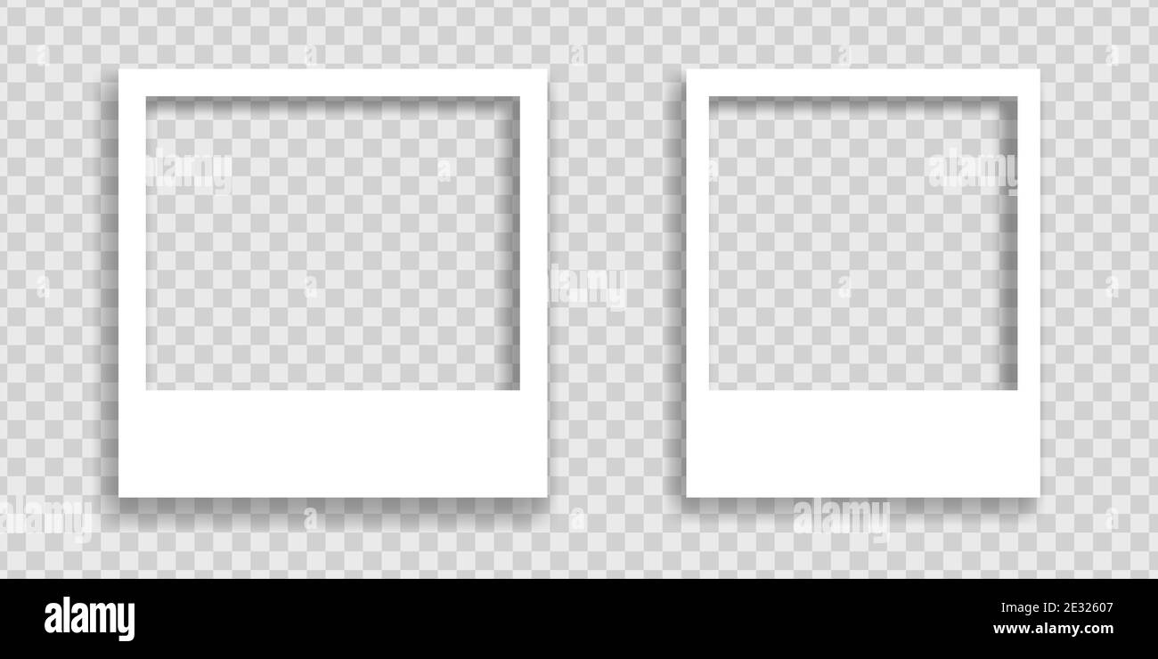 Marco de fotos polaroid vacío Imágenes vectoriales de stock - Alamy