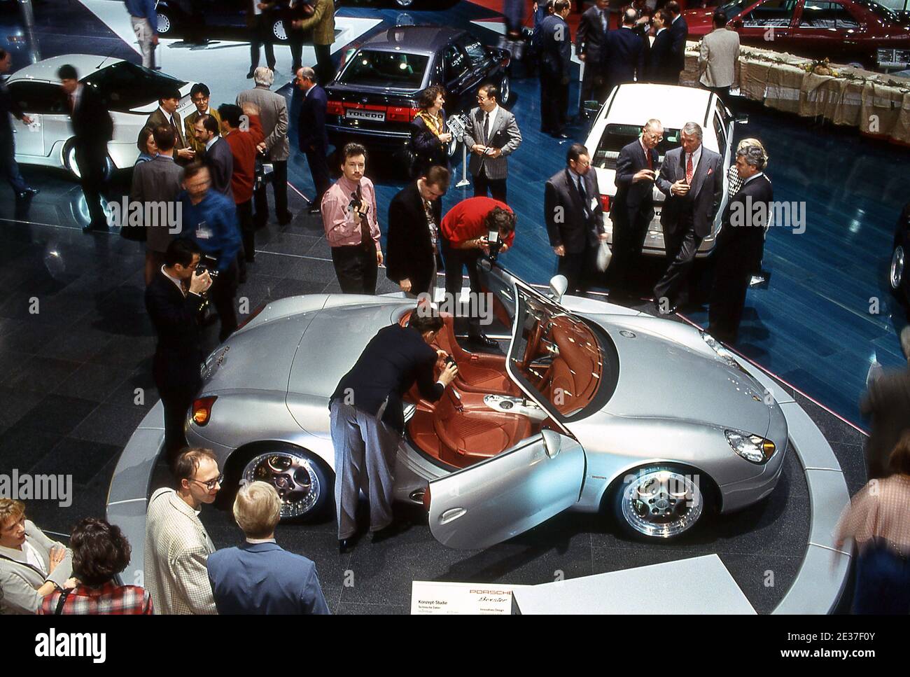 Porsche Boxster concepto de coche en el Salón del automóvil de Ginebra 1993 Foto de stock