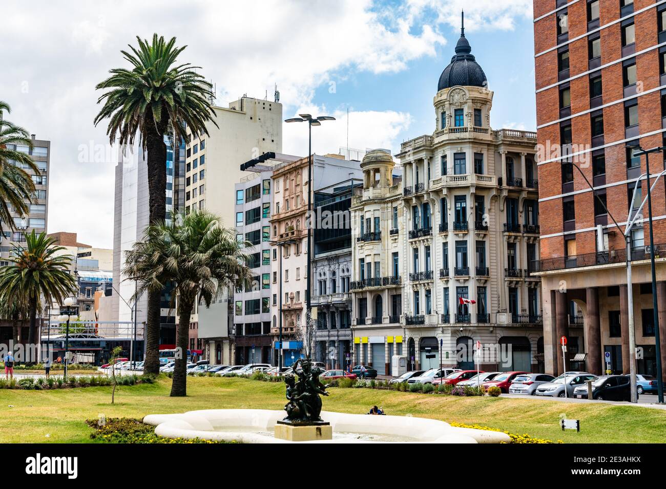 Arquitectura de Montevideo en Uruguay Foto de stock
