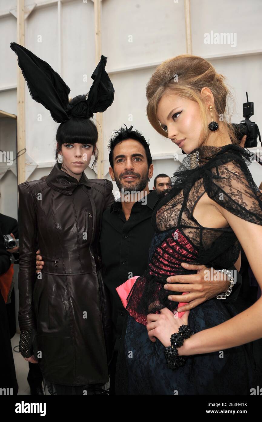 Cecile Cassel, Marc Jacobs and Louise Bourgoin attending the Louis Vuitton  Fall-Winter 2009-2010 ready