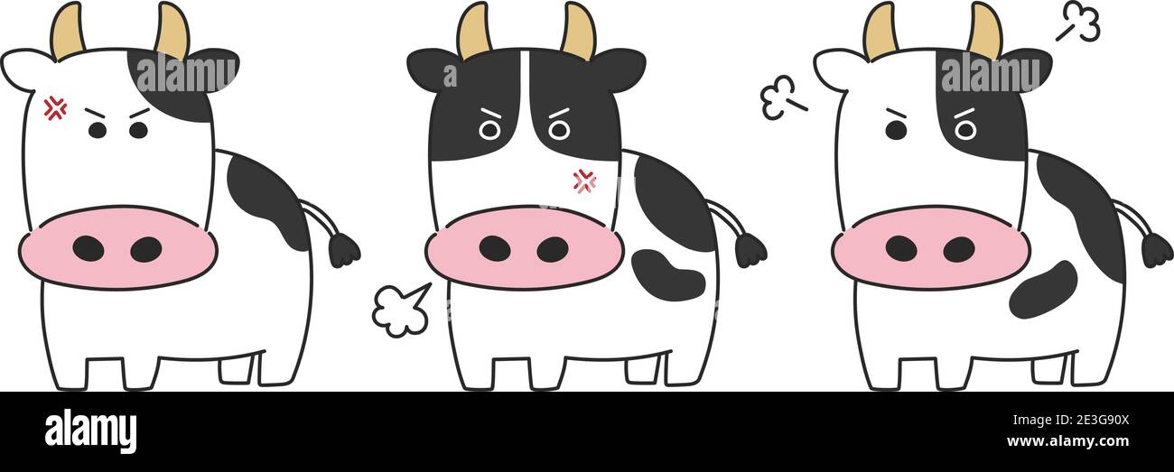 Vaca enojada Imágenes recortadas de stock - Alamy