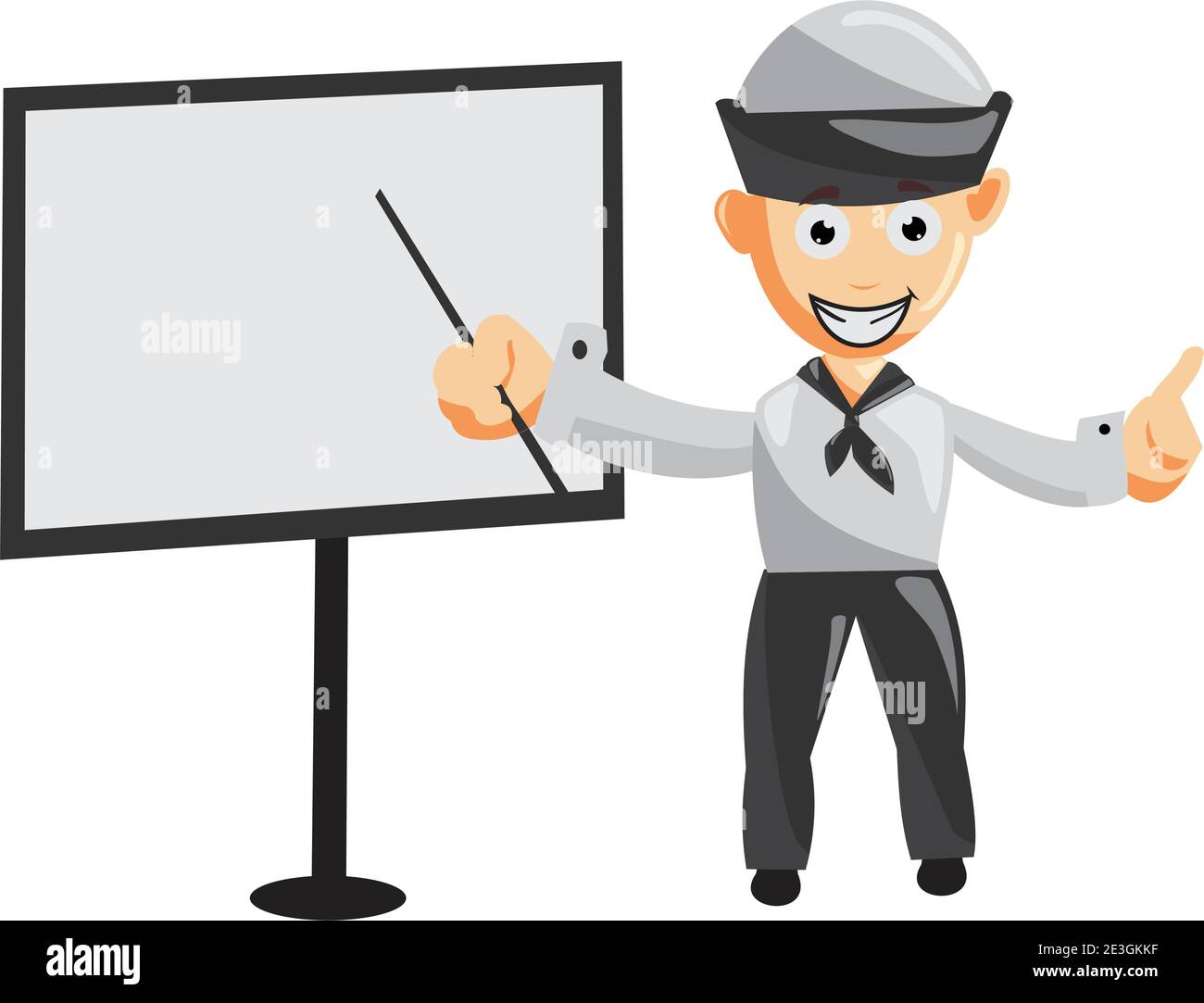 Hombre marinero con dibujo animado de tablero en blanco ilustración vectorial en Un estilo plano aislado Imagen Vector de stock - Alamy Hombre marinero con dibujo animado de tablero en blanco ilustración vectorial en Un estilo plano aislado Imagen Vector de stock - Alamy
