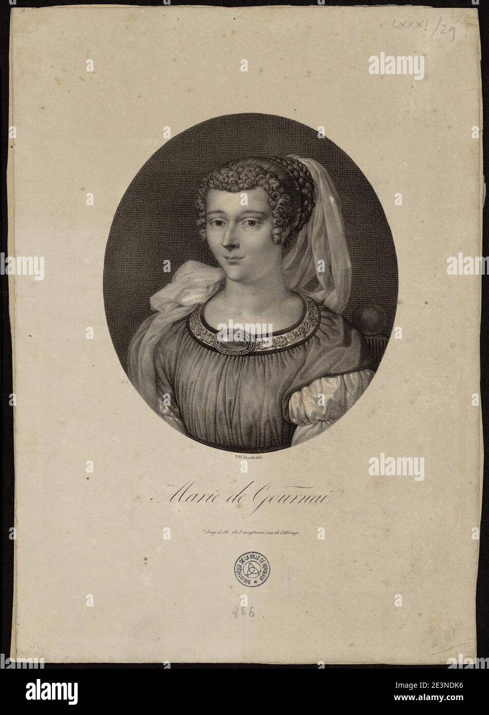 Marie-de-Gournay-1. Foto de stock