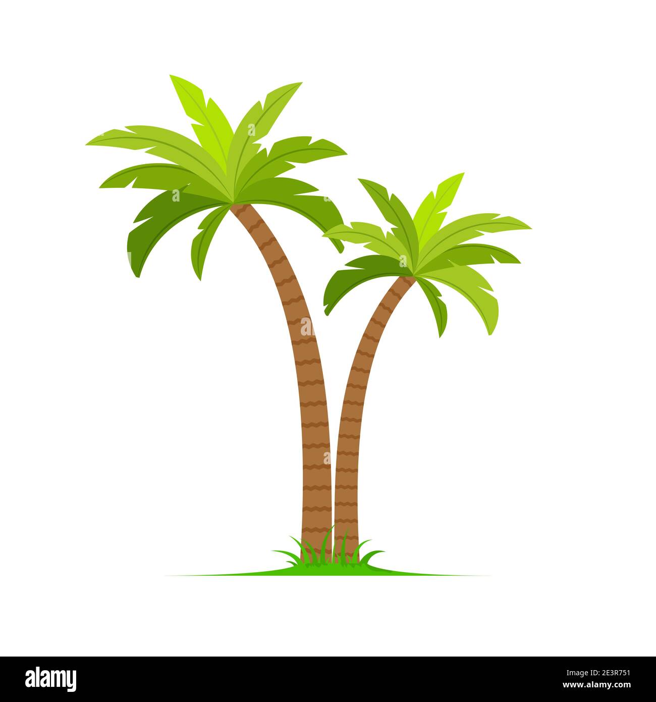 Palm árbol vector isla coco icono de dibujos animados. Palmera isla  desierto aislado icono tropical Imagen Vector de stock - Alamy