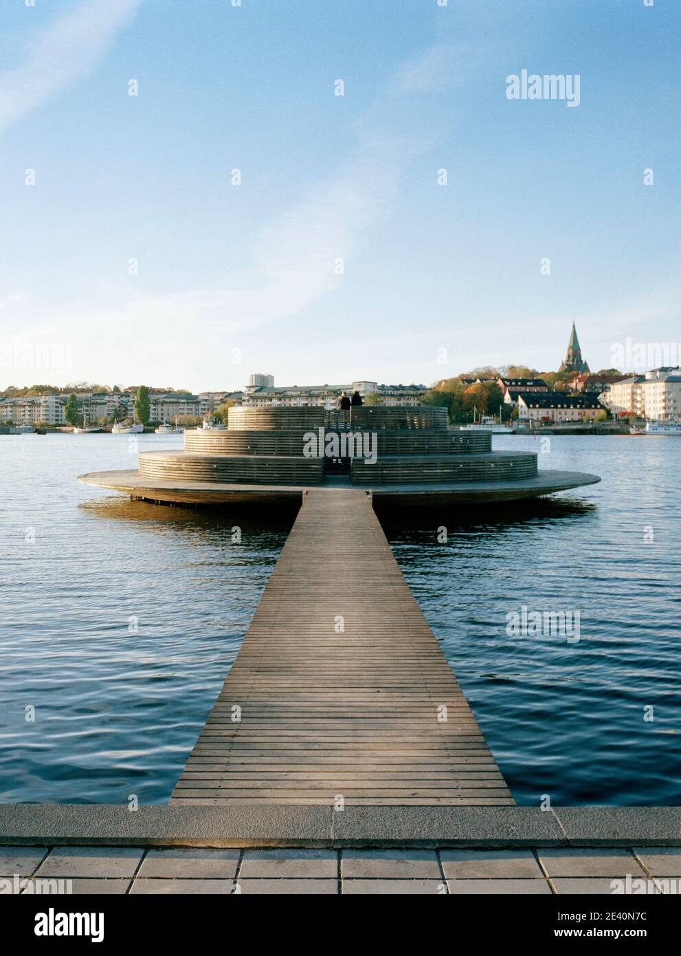 'Observatorium', Sickla Udde, Hammarby Sjsstad Artista: Gunilla Bandolin 2002 Foto de stock