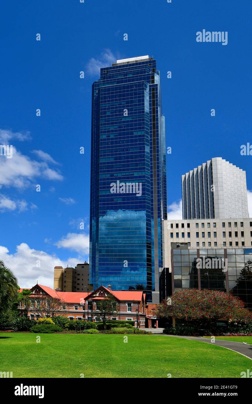 Australia, rascacielos en el centro de Perth. Foto de stock