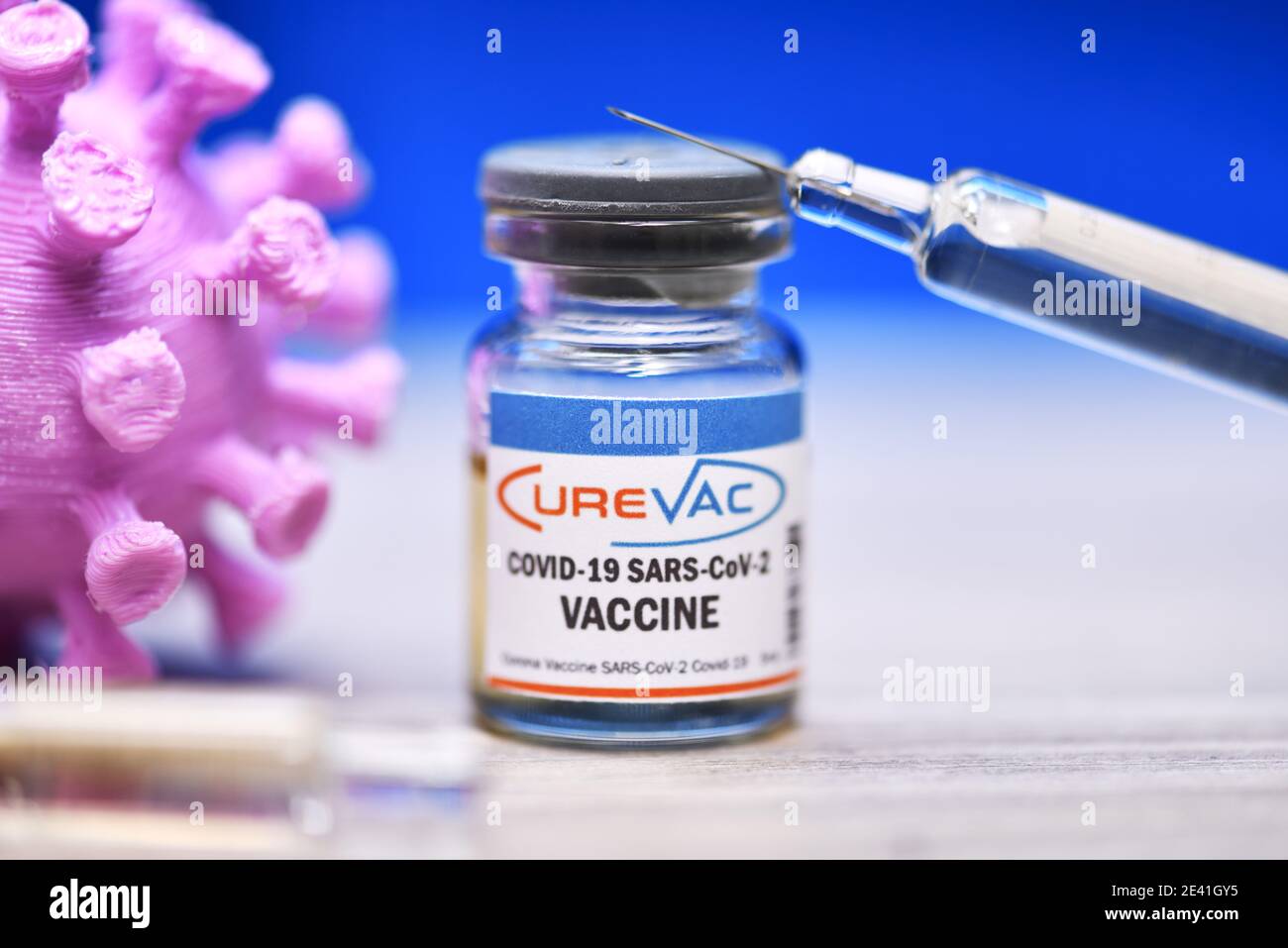 Vacuna CureVac Covid, imagen simbólica Foto de stock