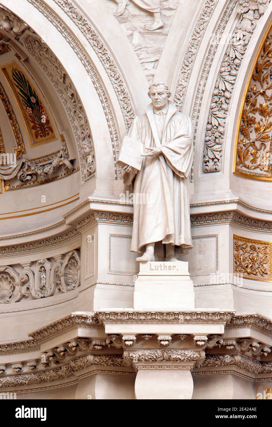 Estatua de Lutero Foto de stock
