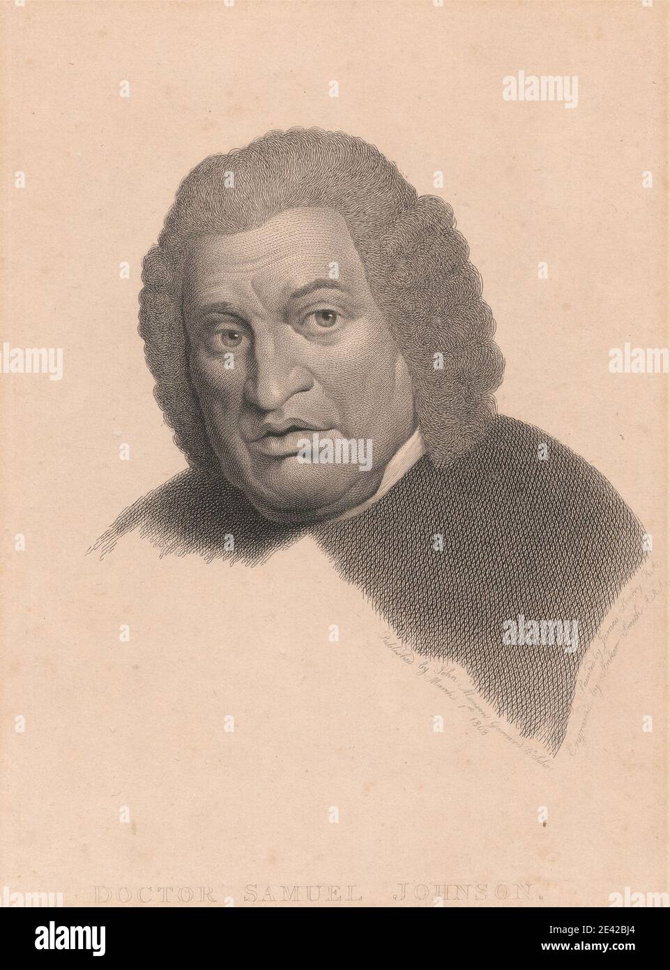 Anker Smith, 1759-1819, británico, Dr. Samuel Johnson. Grabado en papel  colocado Fotografía de stock - Alamy