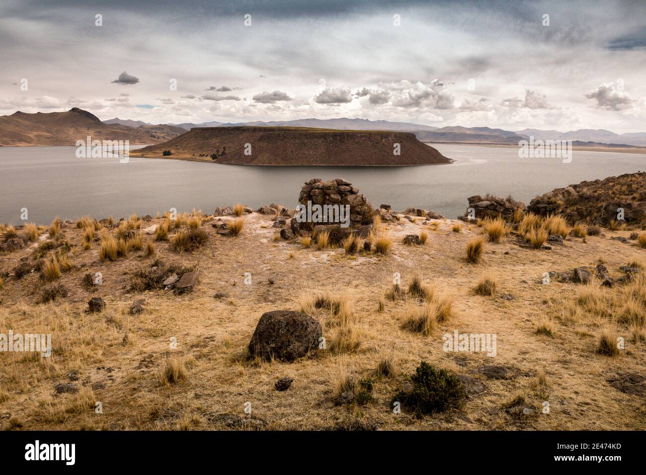 Departamento del Lago Umayo de Puno, Perú Foto de stock