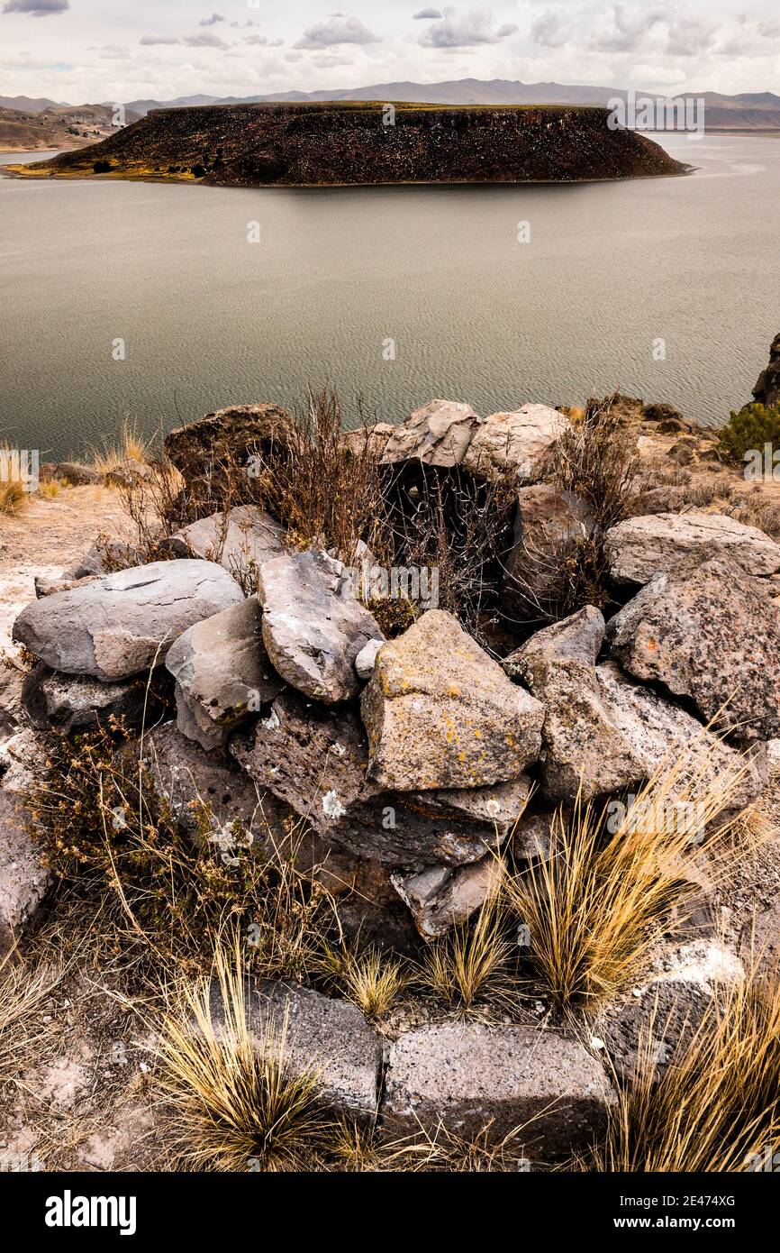 Lago Umayo, Puno, Perú Foto de stock