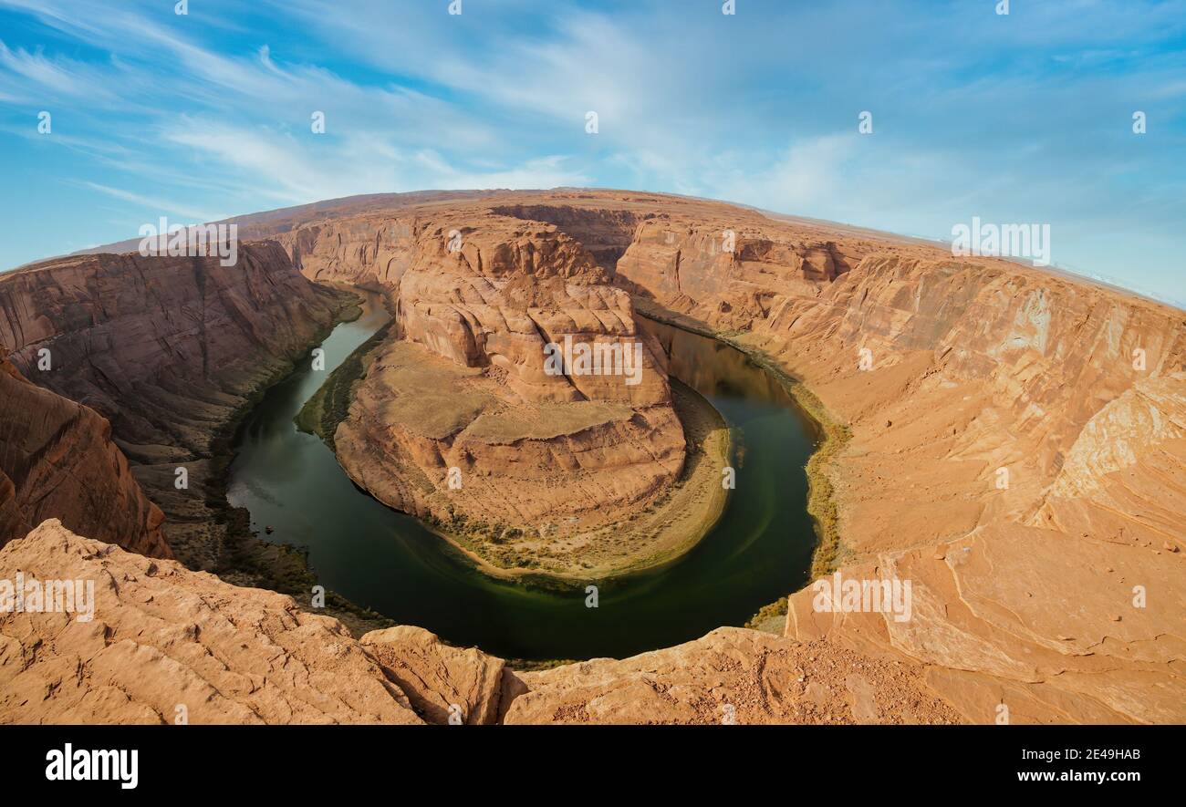 El famoso Horseshoe Bend en Page, AZ Fotografía de stock Alamy