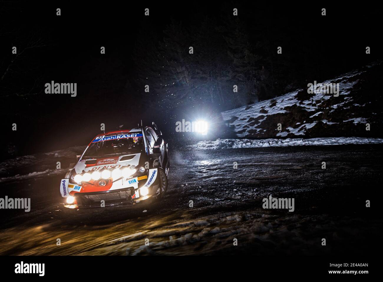 33 Elfyn EVANS (GBR), Scott MARTIN (GBR), TOYOTA GAZOO RACING WRT TOYOTA Yaris WRC, acción durante el Campeonato Mundial de Rallyes 2021 WRC, rally Monte Carlo del 20 al 24 de enero de 2021 en Mónaco - Foto Bastien Roux / DPPI / LM Foto de stock