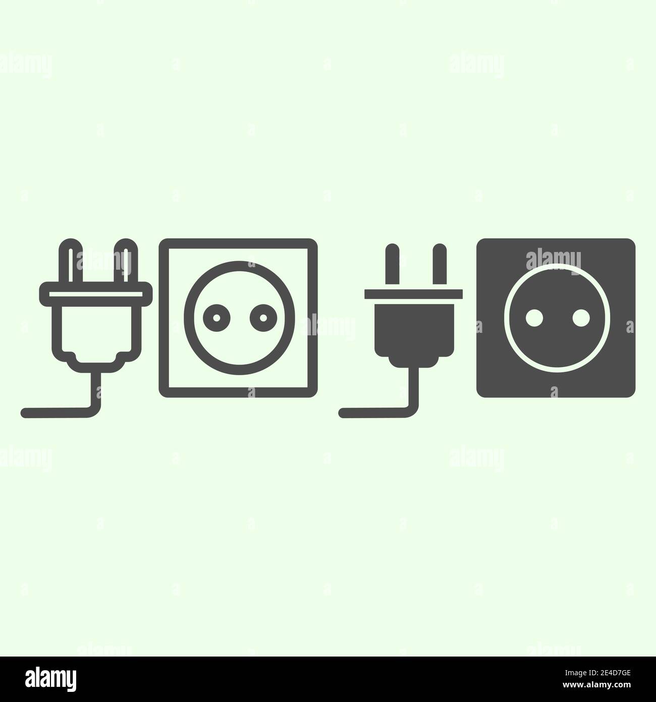 Conjunto de tecnología de icono de cable de enchufe USB, signo de conexión  del dispositivo, símbolo portátil electrónico, ilustración vectorial Imagen  Vector de stock - Alamy