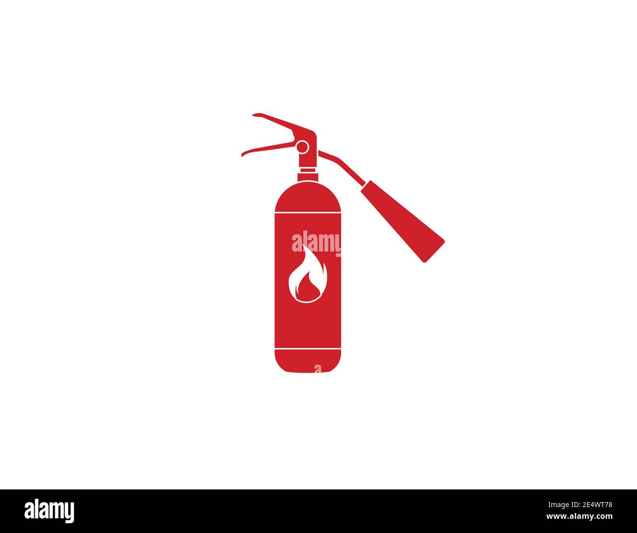 Ícone De Extintor De Fogo Vermelho. Ilustração Plana De Ícone De Vetor De  Extintor De Incêndio Para Web Isolada Em Fundo De Café Ilustraciones svg,  vectoriales, clip art vectorizado libre de derechos.