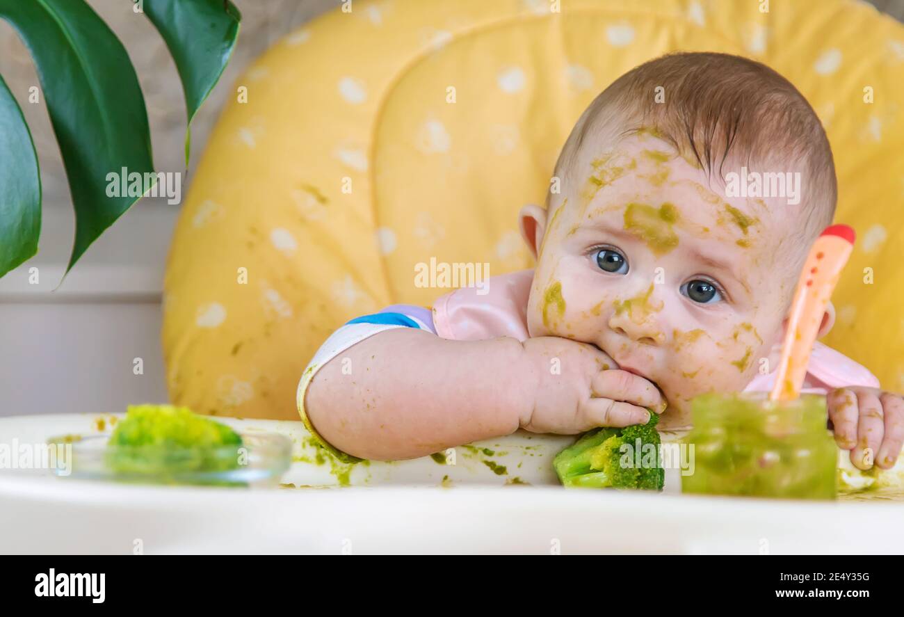 El Bebe Come Brocoli Pure Enfoque Selectivo Personas Fotografia De Stock Alamy El Bebe Come Brocoli Pure Enfoque Selectivo Personas Fotografia De Stock Alamy