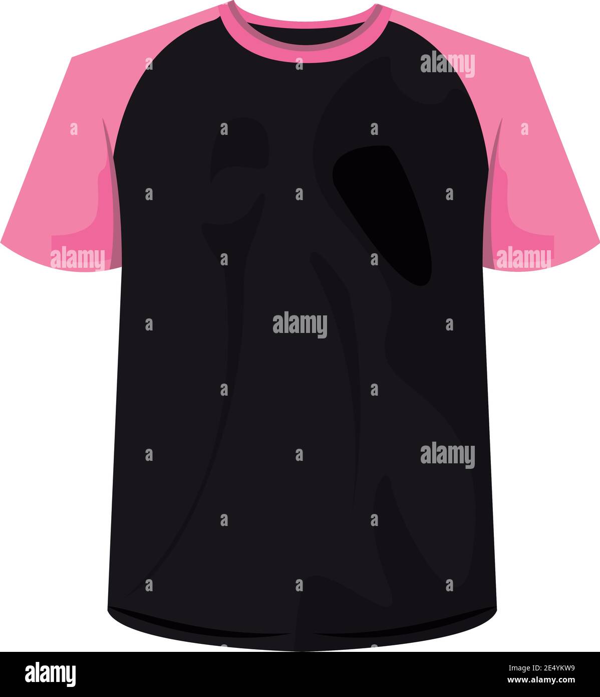ropa de camisa de algodón negro y rosa colores vector ilustración diseño  Imagen Vector de stock - Alamy