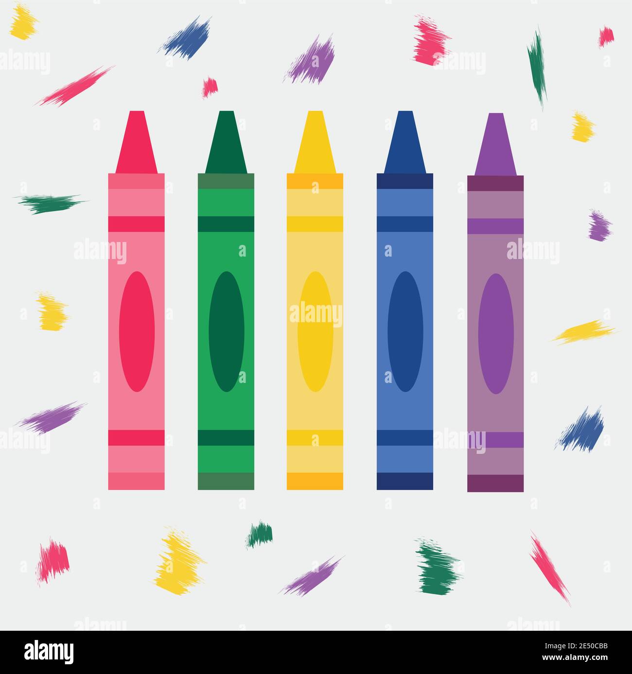 Crayons cartoon Imágenes vectoriales de stock - Alamy
