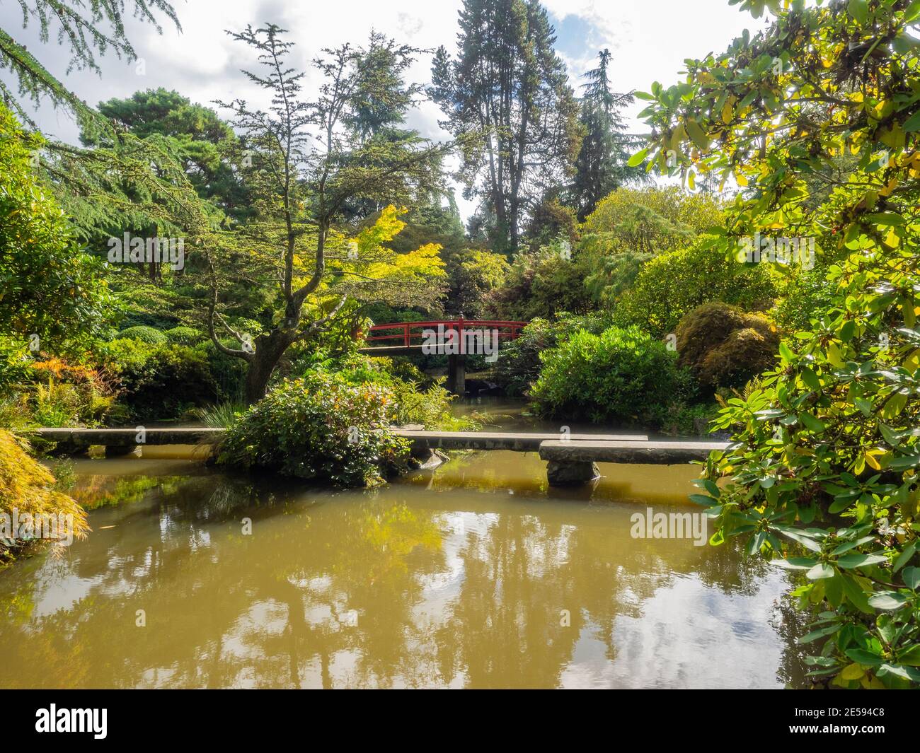 Kubota Garden es un jardín japonés de 20 m² (81,000 acres) en el barrio de Rainier Beach de Seattle, Washington. Características principales del Kubota Garden i Foto de stock