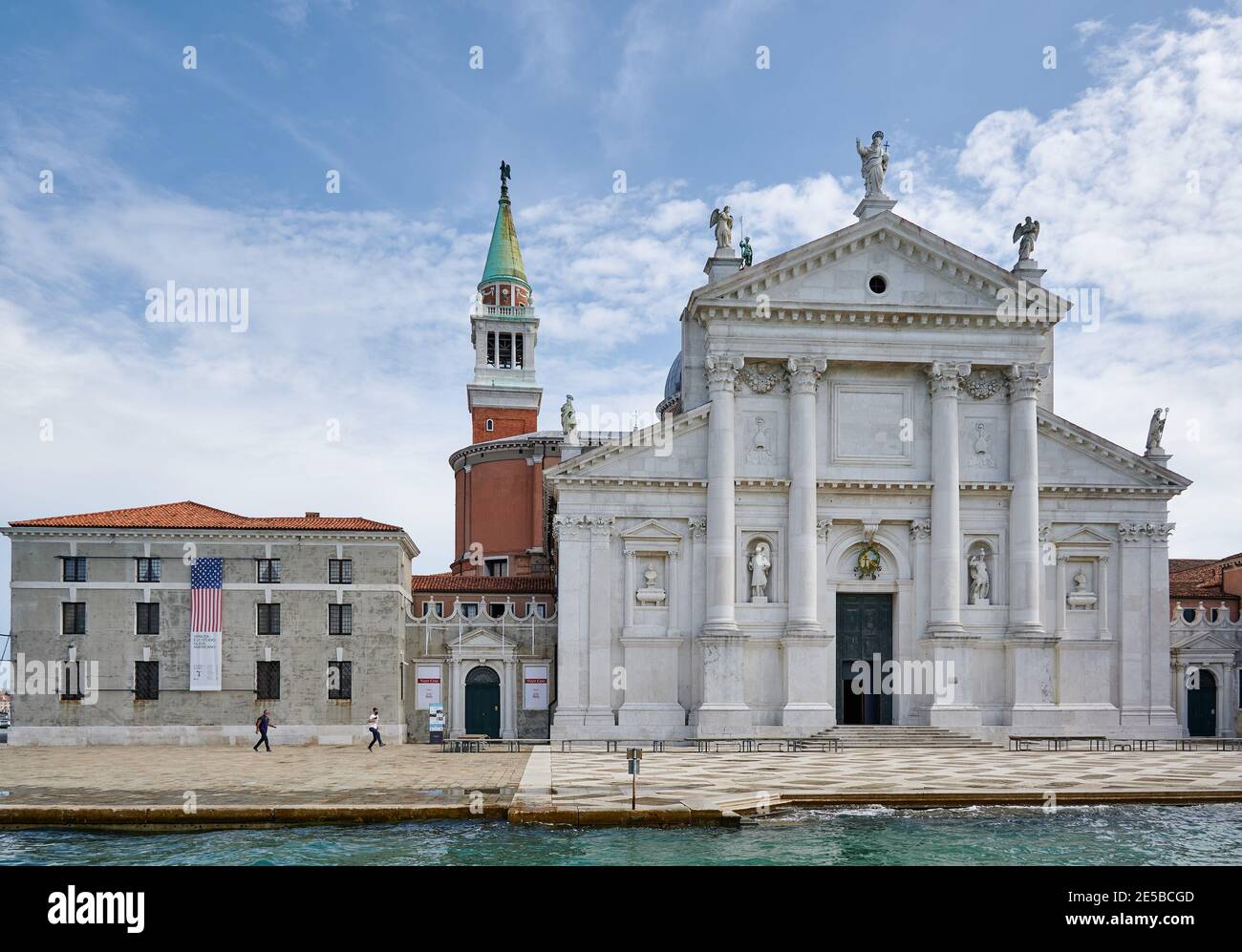 Fachada de Chiesa di San Giorgio Maggiore, Venecia, Véneto, Italia Foto de stock