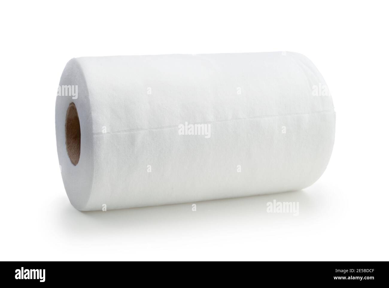 Rollo de servilletas blancas sintéticas aisladas sobre blanco Fotografía de  stock - Alamy