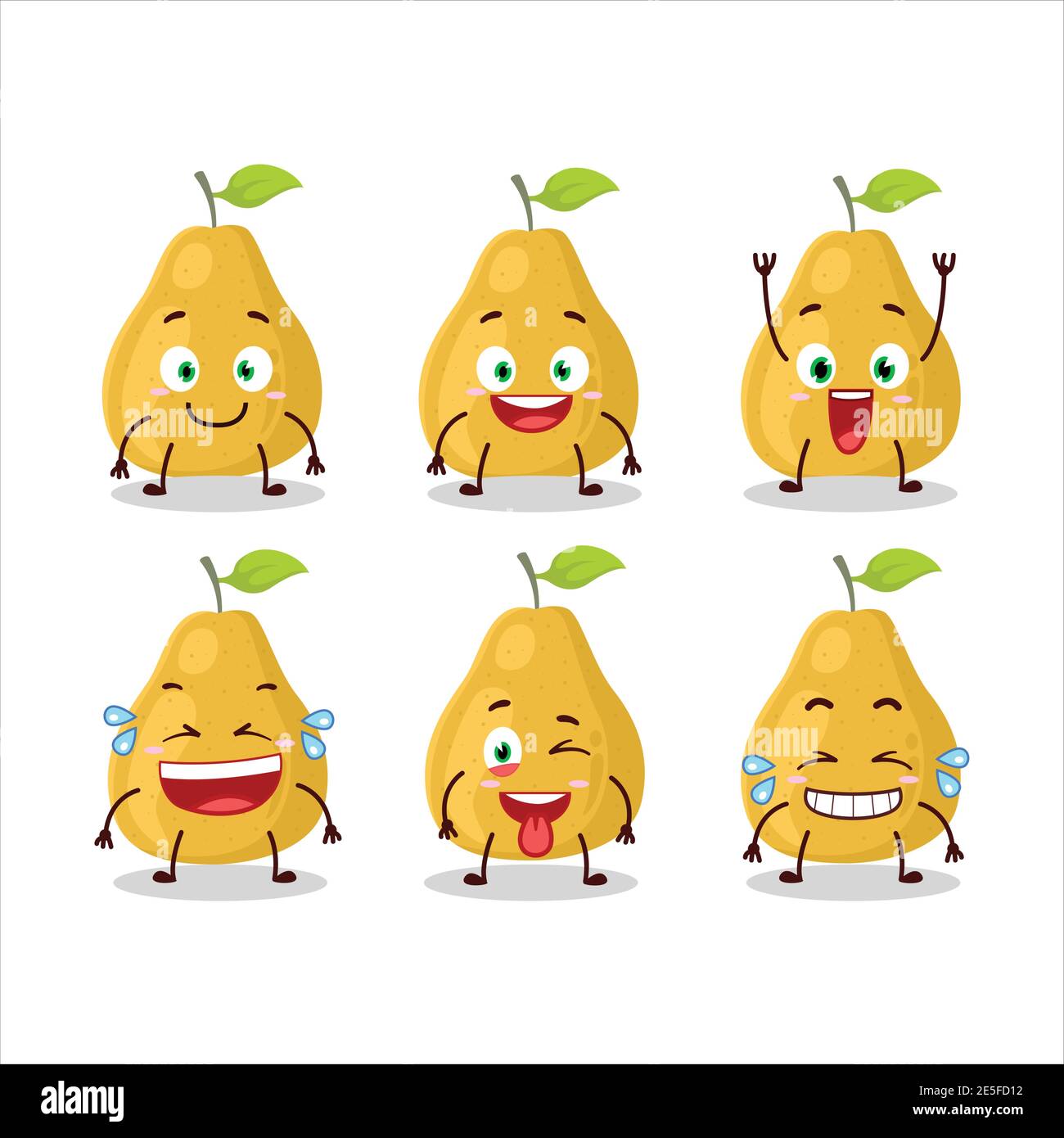Personaje de dibujos animados de pomelo con expresión de sonrisa