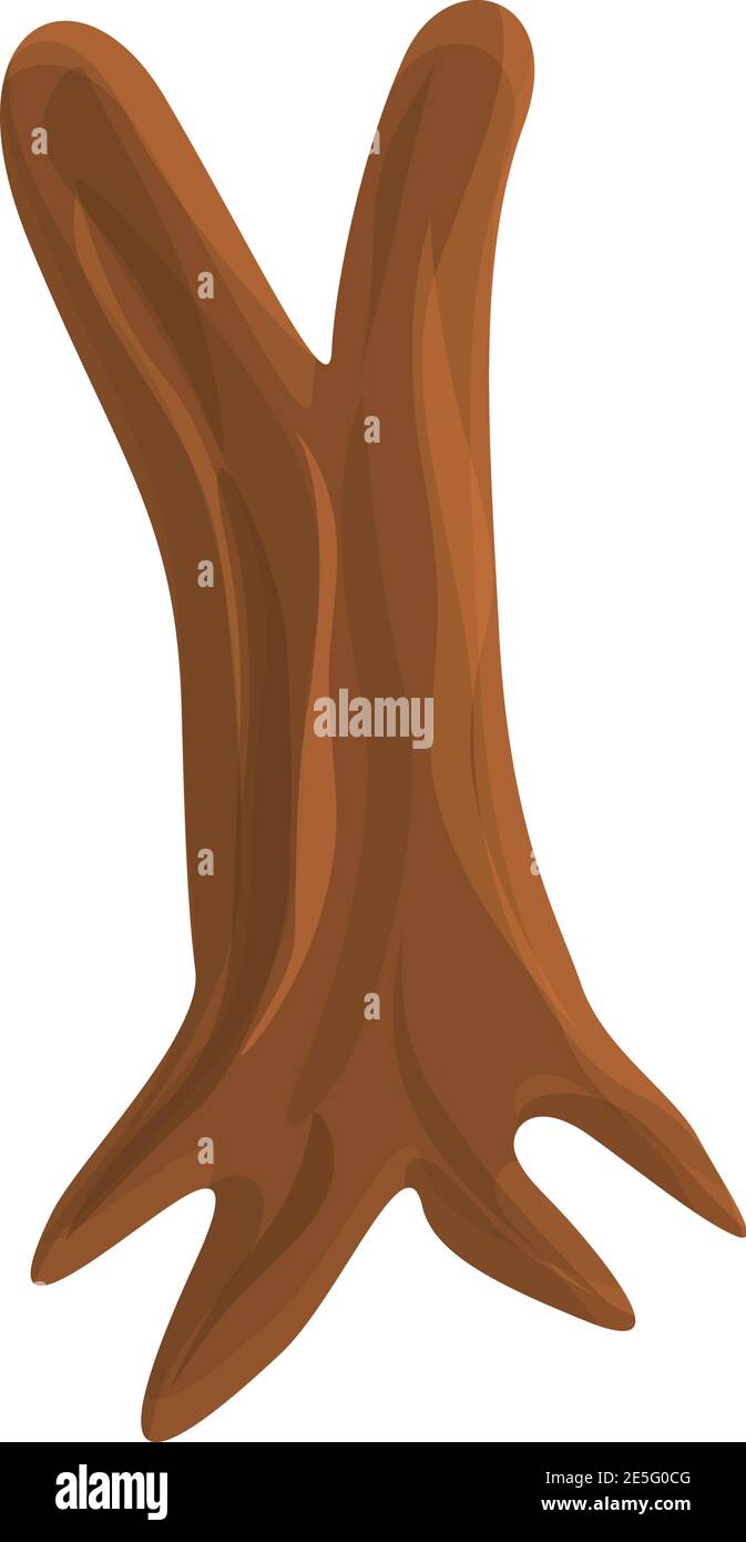 Icono de tronco de árbol antiguo. Dibujos animados del viejo icono del  vector del tronco del árbol para el diseño de la tela aislado sobre fondo  blanco Imagen Vector de stock 