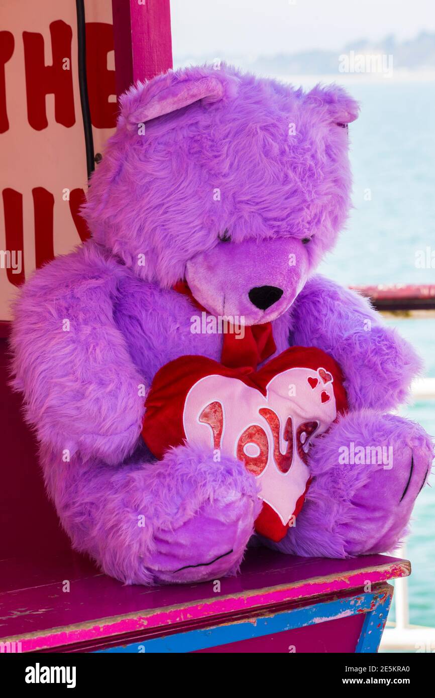 Oso de sales peluche morado