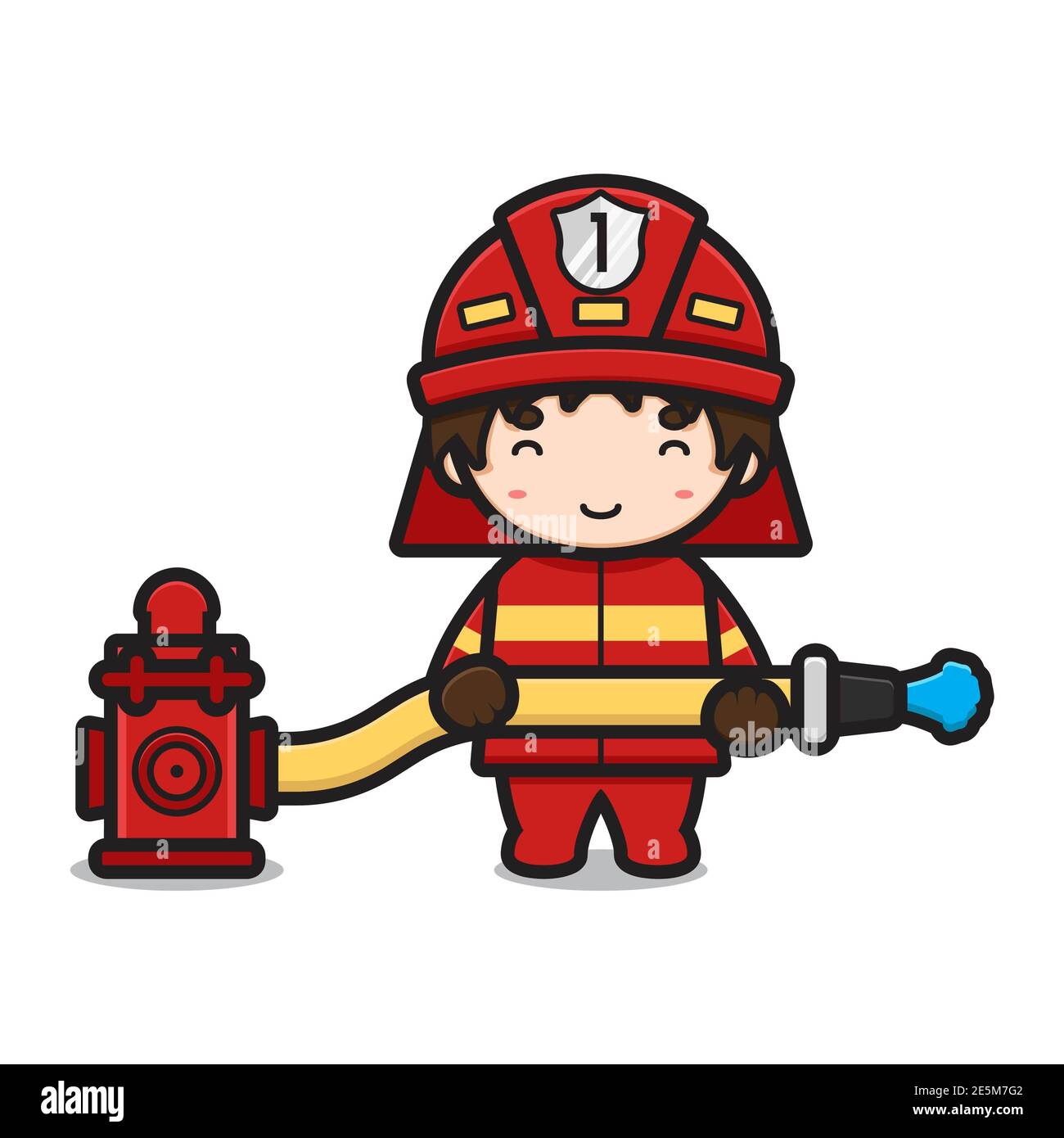 Bombero de dibujos animados Imágenes recortadas de stock - Alamy