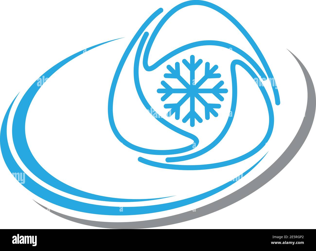 Tres gotas, copo de nieve, aire acondicionado, logo Imagen Vector de stock  - Alamy